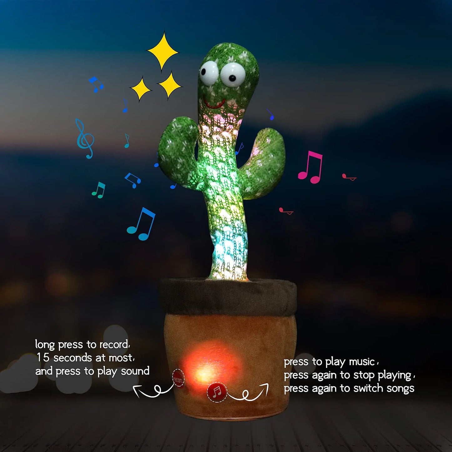 Bravo™-Cacto Dancing Cactus Plush Toy