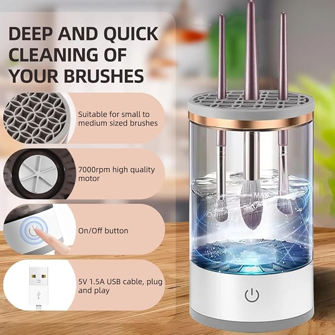 Bravo™-Electric Makeup Brush Cleaner