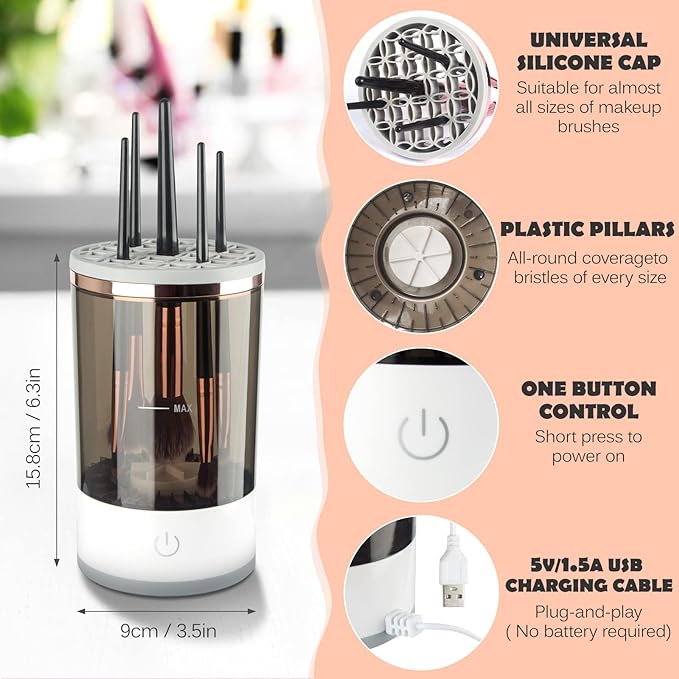 Bravo™-Electric Makeup Brush Cleaner