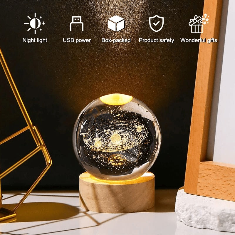 Bravo™-Night Light Galaxy Crystal Ball Lamp